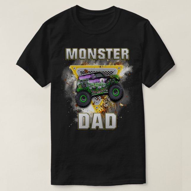 Monster Truck Dad Monster Truck Are My Jam Truck L T-Shirt (Design Front)