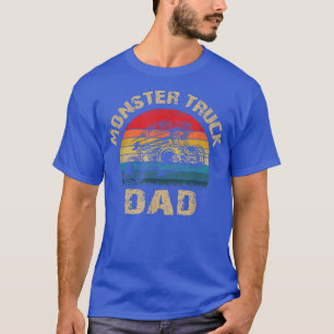 MONSTER TRUCK DAD; Retro Distressed Big Truck  T-Shirt