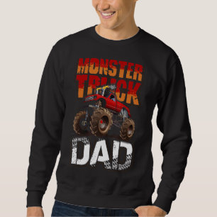 Monster Truck Dad Retro Vintage Monster Father's Sweatshirt