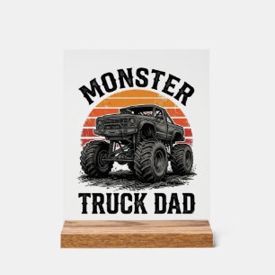 Monster Truck Dad Vintage Off Road Graphic_1 Acrylic Sign
