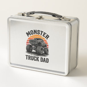 Monster Truck Dad Vintage Off Road Graphic_1 Metal Lunch Box