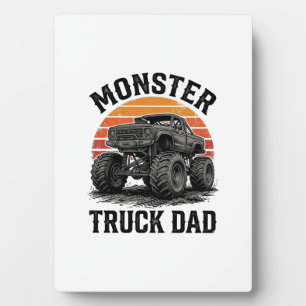 Monster Truck Dad Vintage Off Road Graphic_1 Plaque