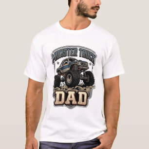 Monster Truck Dad Vintage Vector Shirt Design_1