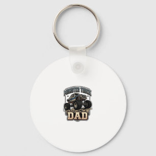 Monster Truck Dad Vintage Vector Shirt Design_1 Key Ring