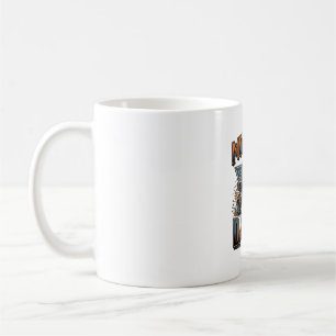 Monster Truck Daddy Vintage Engraving Shirt Design Coffee Mug