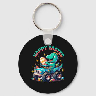 Monster Truck Dinosaur Boys Easter Graphic Top  Key Ring