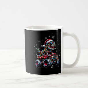 Monster Truck Dinosaur Trex Christmas Boys Kids  Coffee Mug