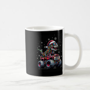 Monster Truck Dinosaur Trex Christmas Boys Kids Coffee Mug