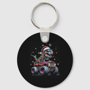 Monster Truck Dinosaur Trex Christmas Boys Kids  Key Ring