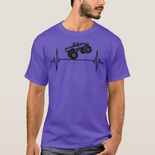 Monster Truck ECG Pulse Heartline Heartbeat Freque T-Shirt