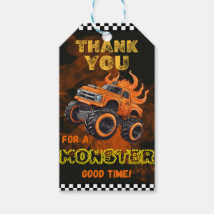 Monster Truck Favour Tag