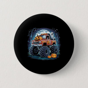 Monster-truck Ghost Pumpkin Spooky Season Hallowee 6 Cm Round Badge