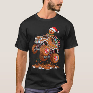 Monster Truck Gingerbread Man Funny Christmas Baki T-Shirt