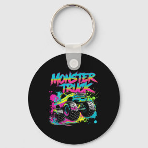 Monster Truck Graffiti Art Colourful  Key Ring