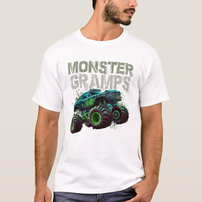 Monster Truck Gramps Family T-Shirt (Front)