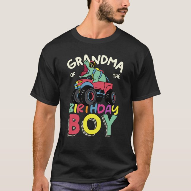 Monster Truck Grandma of The Birthday Boy T-Shirt (Front)