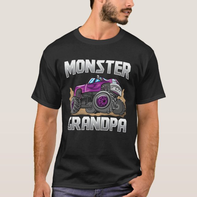 Monster Truck Grandpa Monster Truck Are Jam Truck T-Shirt (Front)