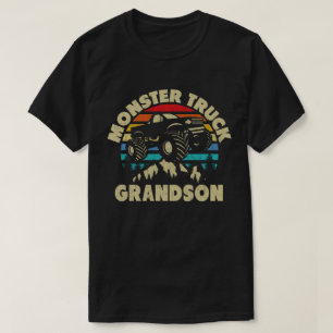 Monster Truck Grandson Matching Family  T-Shirt