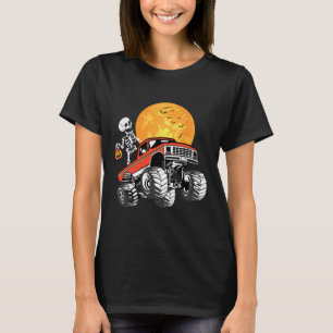 Monster Truck Halloween Boys Truck Pumpkin T-Shirt