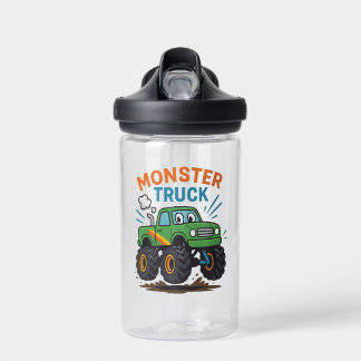 Monster Truck Kids Water Bottle