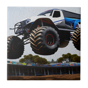 Monster Truck Launch, Ceramic Tile