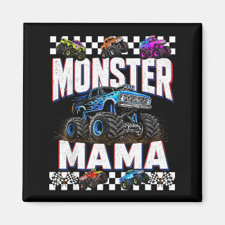 Monster Truck Mama Family Matching Monster Trucks Magnet