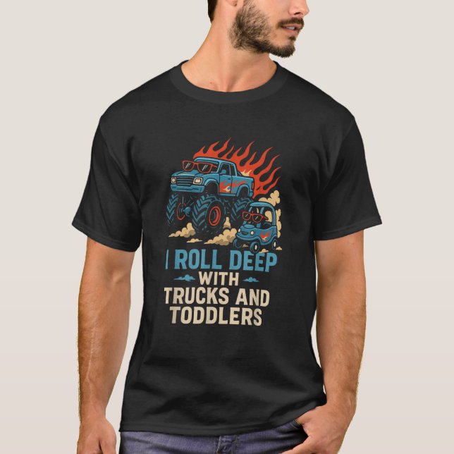Monster Truck Mom Monster Truck Mama Family Motors T-Shirt (Front)