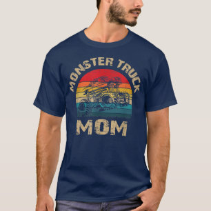 MONSTER TRUCK MOM; Retro Distressed Big Truck  T-Shirt