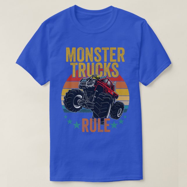 Monster Truck Monster Trucks Rule  T-Shirt (Design Front)