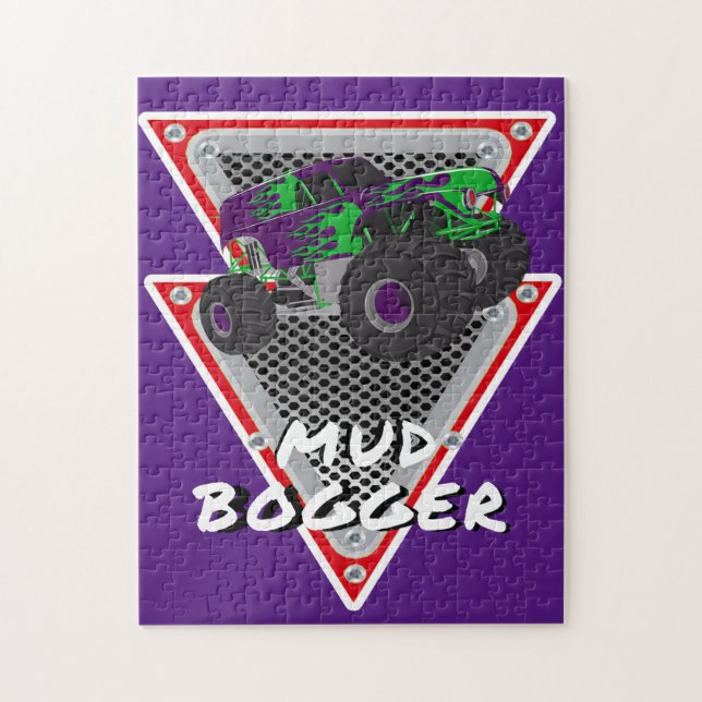 monster truck mud bogger jigsaw puzzle (Vertical)