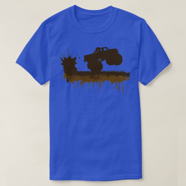 Monster Truck Mud Splatter RC Radio Control Big Si T-Shirt (Design Front)