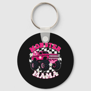Monster Truck Mum Retro Monster Mama Monster Truck Key Ring