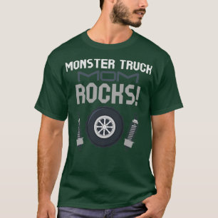 Monster Truck Mum Rocks Family Matching Racing Eng T-Shirt