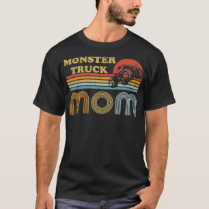 Monster Truck Mum Vintage Sunset Retro Horizon T-Shirt
