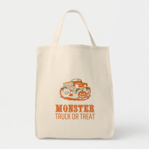 Monster Truck or Treat Funny Halloween Pumpkins  Tote Bag
