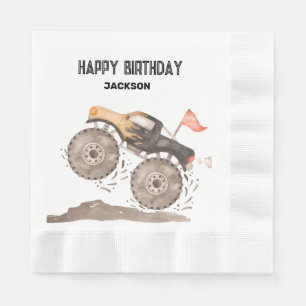 Monster Truck paper napkins