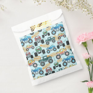 Monster Truck Party Gift Bags, Boy Birthday Party Favour Bag