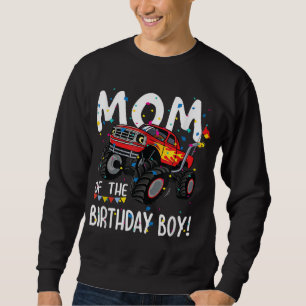 Monster Truck Party Mum of Birthday Boy Gift Sweatshirt