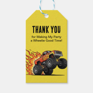 Monster Truck Personalised Birthday Gift Tag