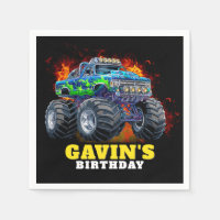 Monster Truck Personalised Birthday Party