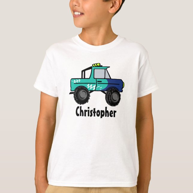 Monster Truck/ Personalizable T-Shirt (Front)