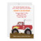 Monster Truck Photo Birthday Invitation (Red)