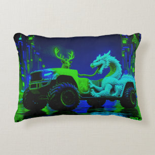 Monster truck pillow