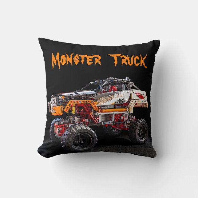 monster truck pillow (Front)