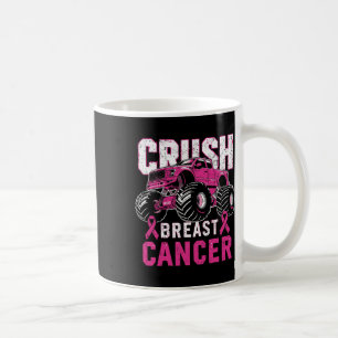 Monster Truck Pink Breast Cancer Awareness Kids To Coffee Mug