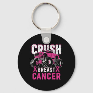Monster Truck Pink Breast Cancer Awareness Kids To Key Ring