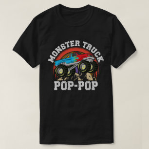 Monster Truck Pop-Pop Matching Family Grandpa T-Shirt