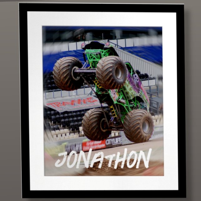 Monster Truck  Poster (Delete Name if not needed.  To view pricing for frame, choose your options please.)