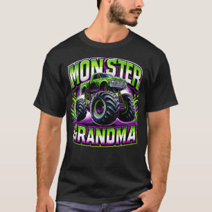 Monster Truck Race Racer Driver Grandma Mothers Da T-Shirt