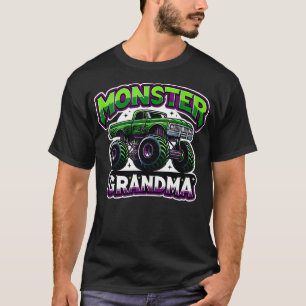 Monster Truck Race Racer Driver Grandma Mothers Da T-Shirt
